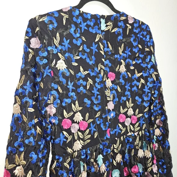Floral Embroidered Long Sleeve Dress - Picture 9 of 16